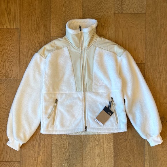 The North Face Sherpa Denali Fleece Zip-Up Funnel Neck Jacket (Gardenia White) - Picture 11 of 16